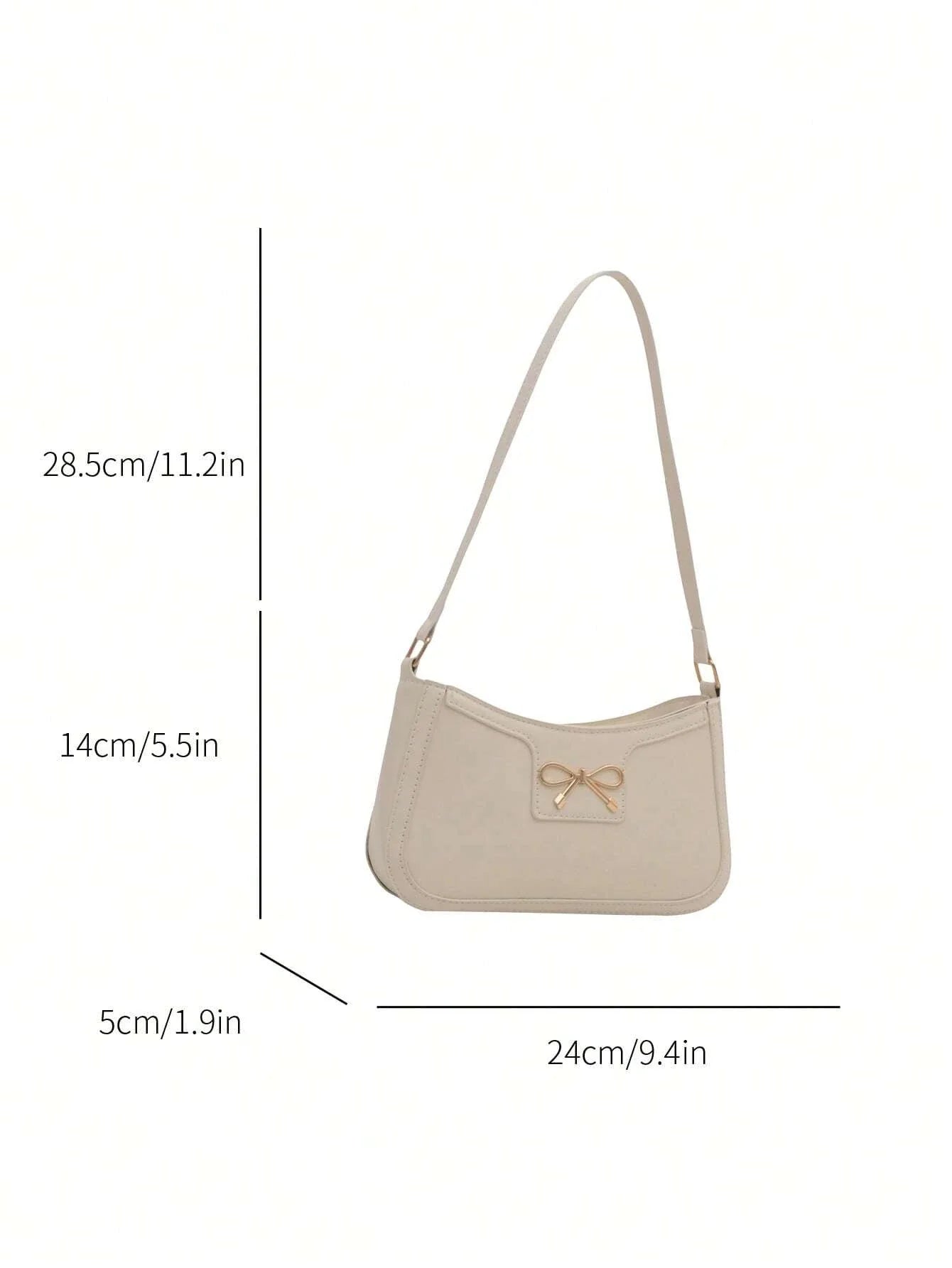 Elegant Crescent Shoulder Bag Women