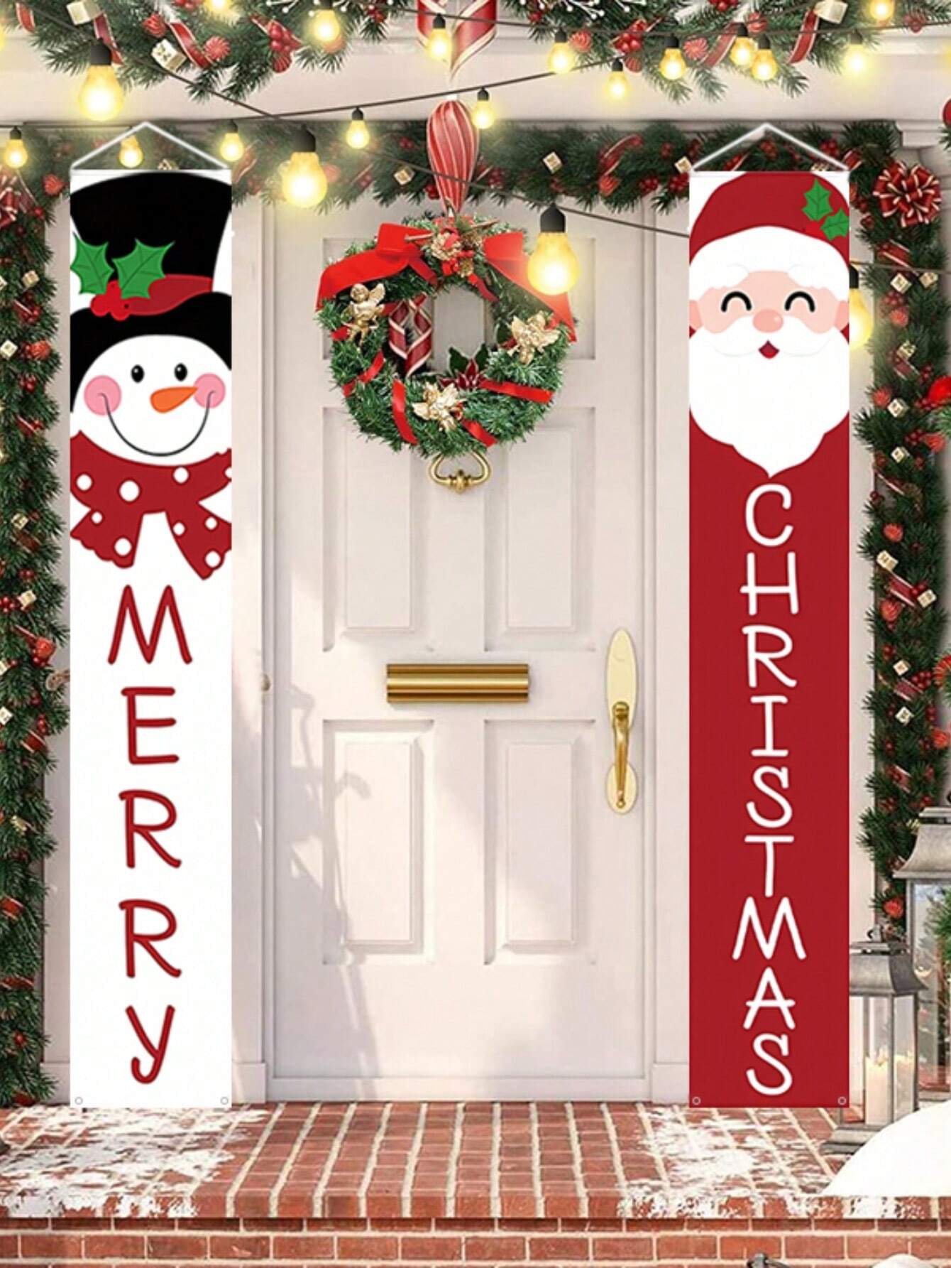 Merry Christmas Door Hanging Banners