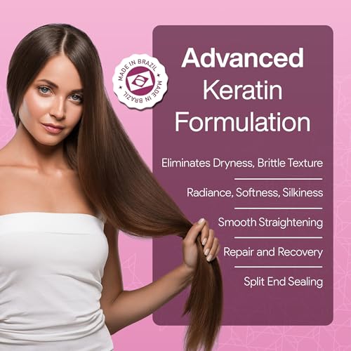 Brazilian Keratin Hair Treatment Straightening - Smooths, Softens, Moisturizers, Adds Shine, Reduces Frizz AGI PRO LISS (PACKAGING MAY VARY)