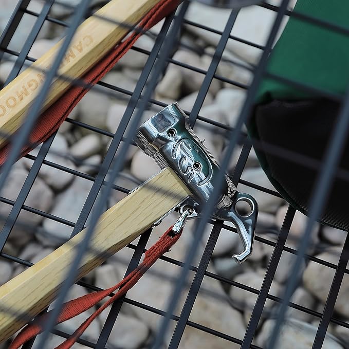 CAMPINGMOON Camping Hammer Peg Tent Stake Hammer Stainless Steel Built-in Pure Copper Head Wood Hand with Tent & Tarp Stake Remover C5