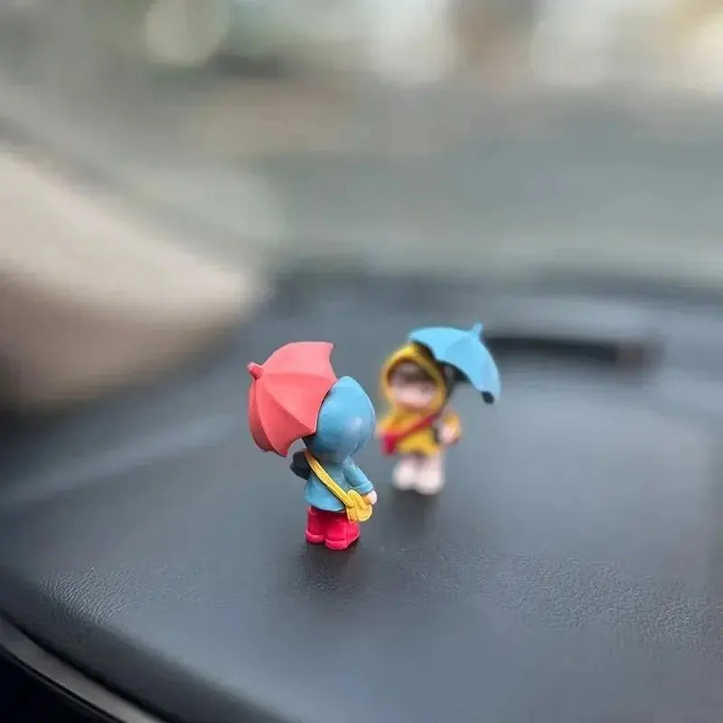Cute Umbrella Couple Car Ornaments