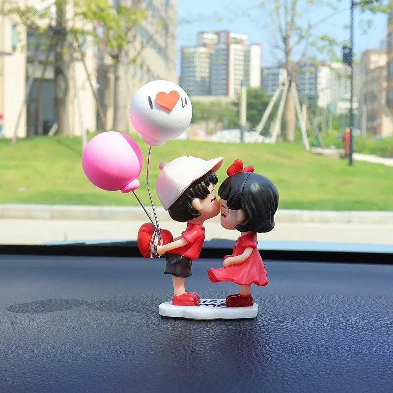 Cute Cartoon Couple Car Ornaments