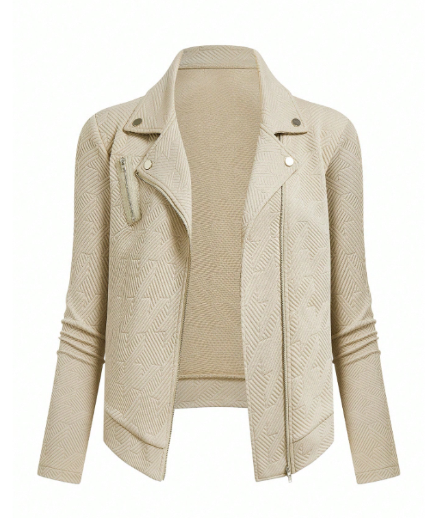 GlowEve Women's Textured Moto Jacket