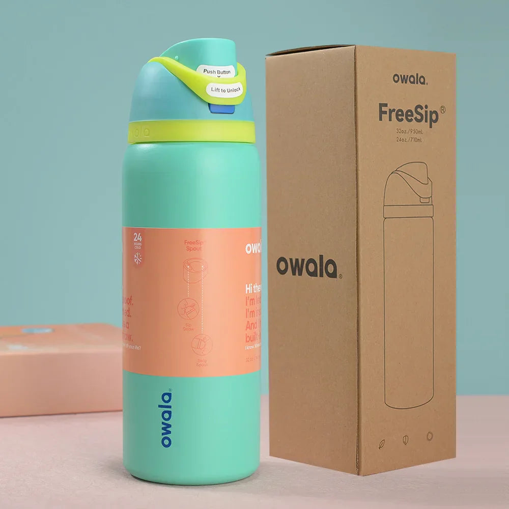 Owala Free Sip Water Bottle Green