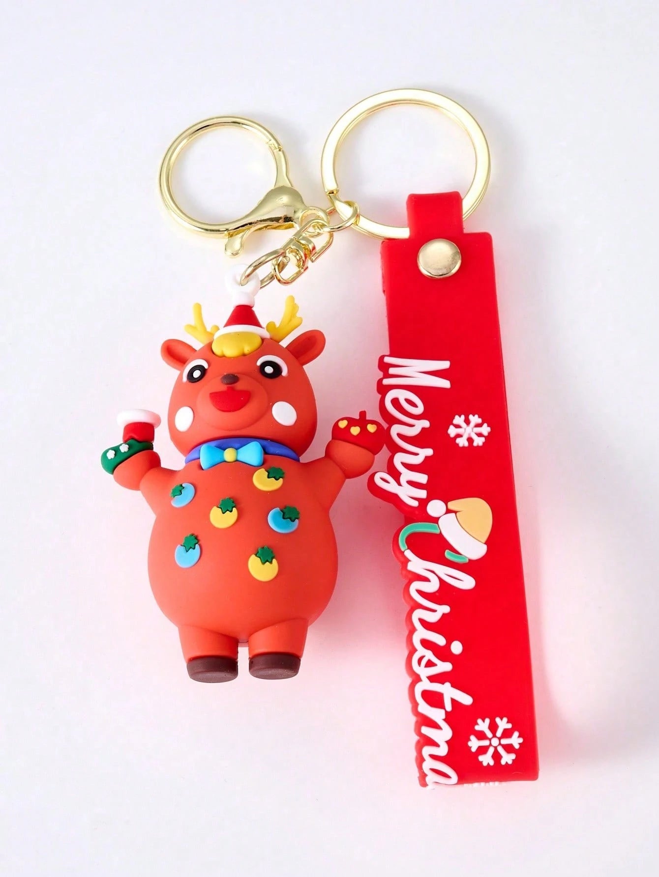 1-5pcs Christmas Holiday Keychains