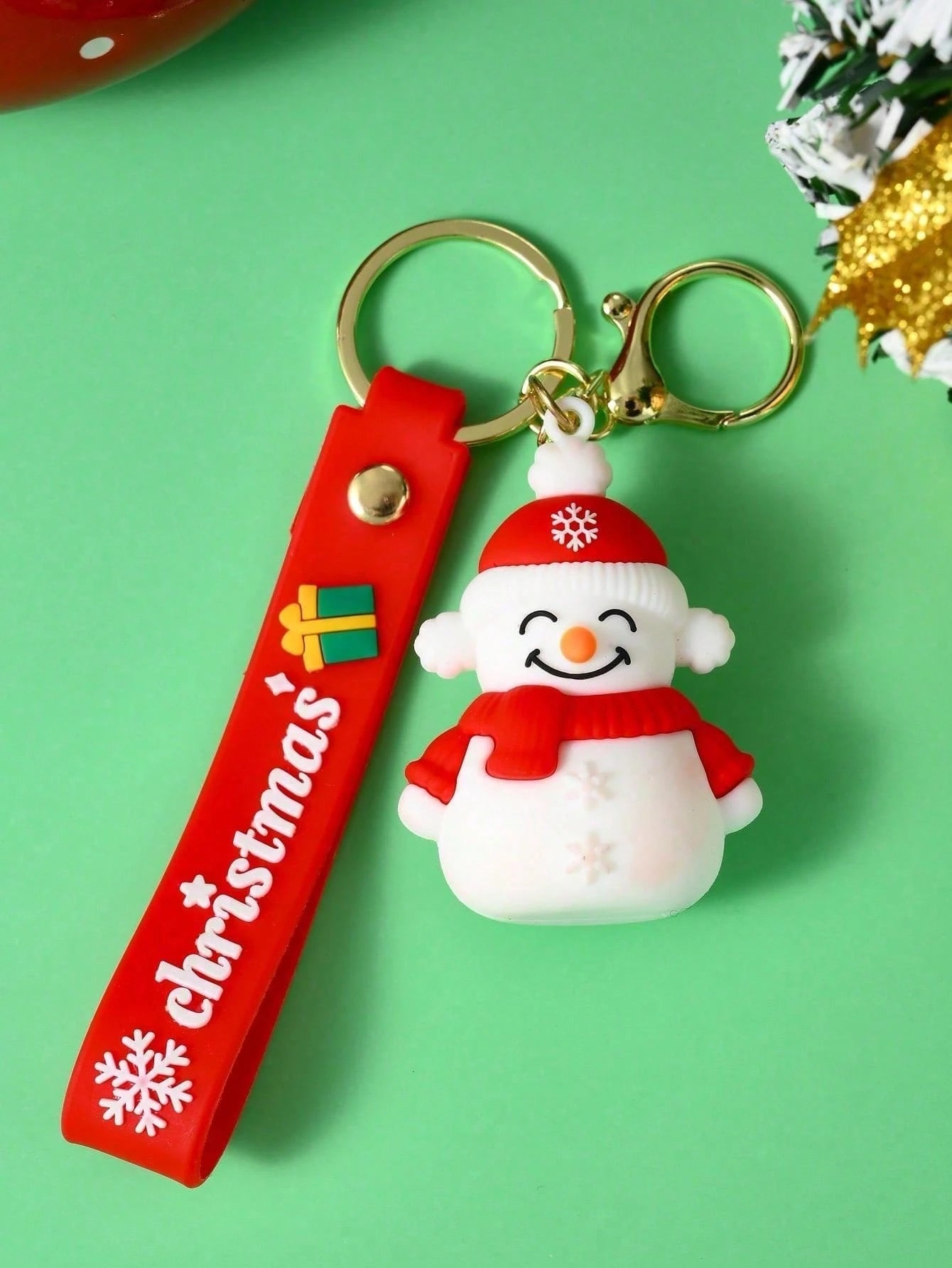 1-5pcs Christmas Holiday Keychains