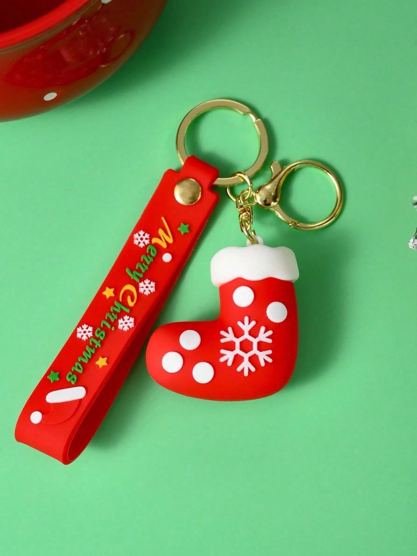 1-5pcs Christmas Holiday Keychains