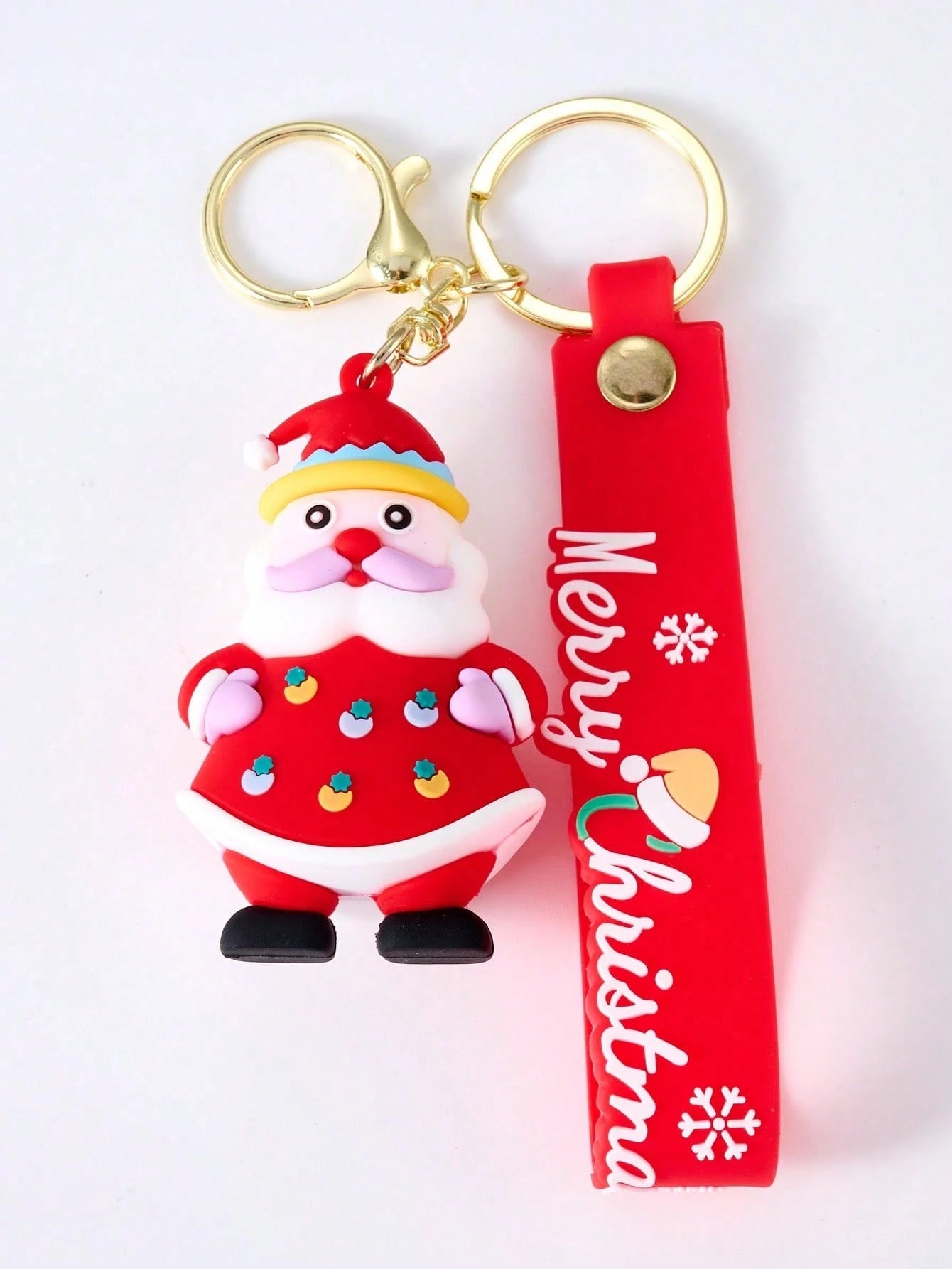 1-5pcs Christmas Holiday Keychains