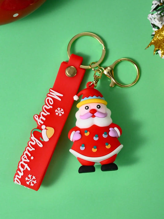 1-5pcs Christmas Holiday Keychains