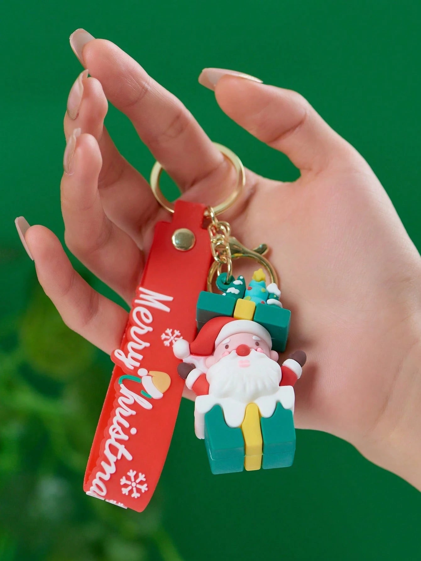 1-5pcs Christmas Holiday Keychains