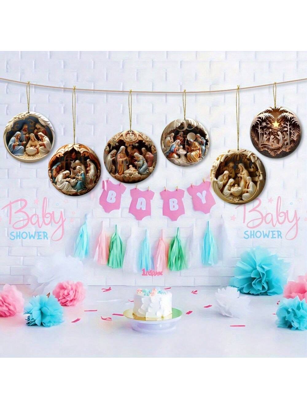 12-Piece Wooden Nativity Scene