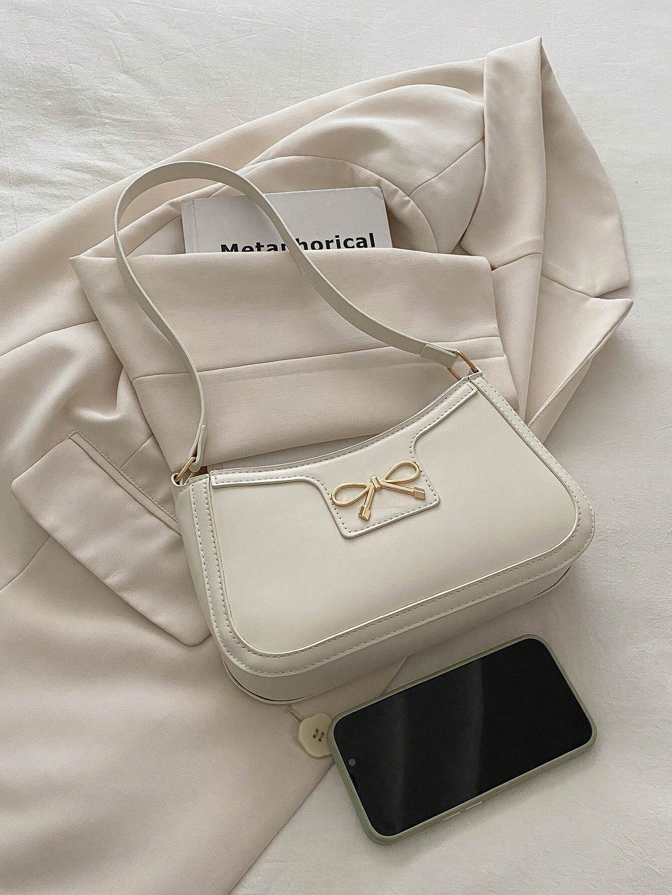 Elegant Crescent Shoulder Bag Women