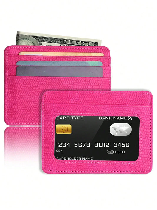 Slim Transparent Card Holder Wallet