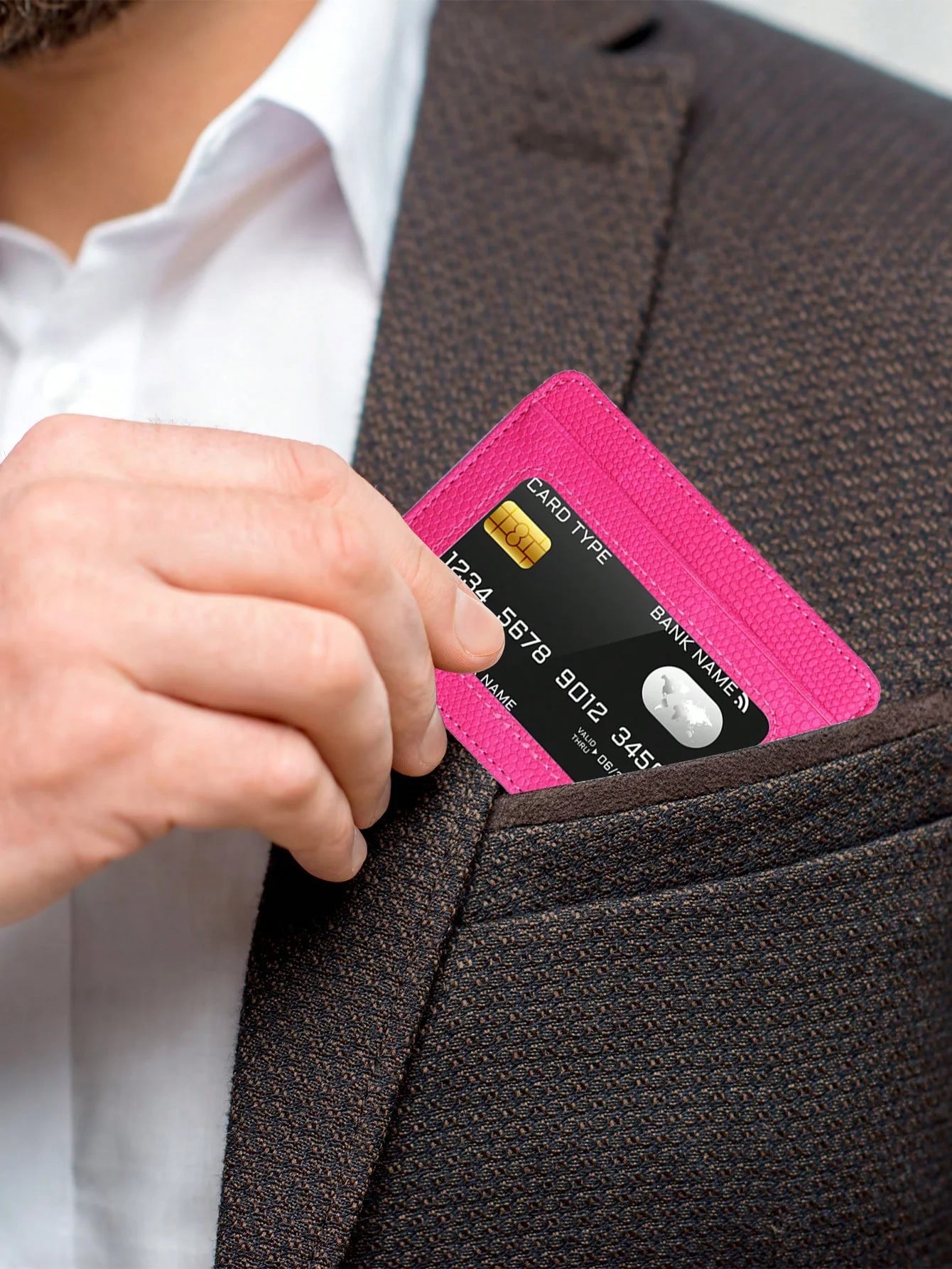 Slim Transparent Card Holder Wallet