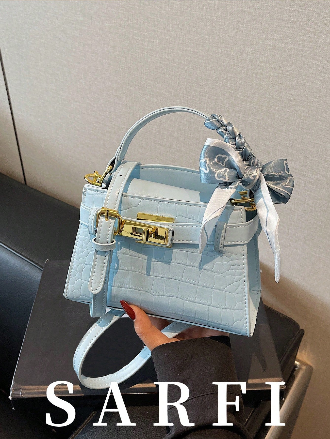 Litchi Grain Women Handbag