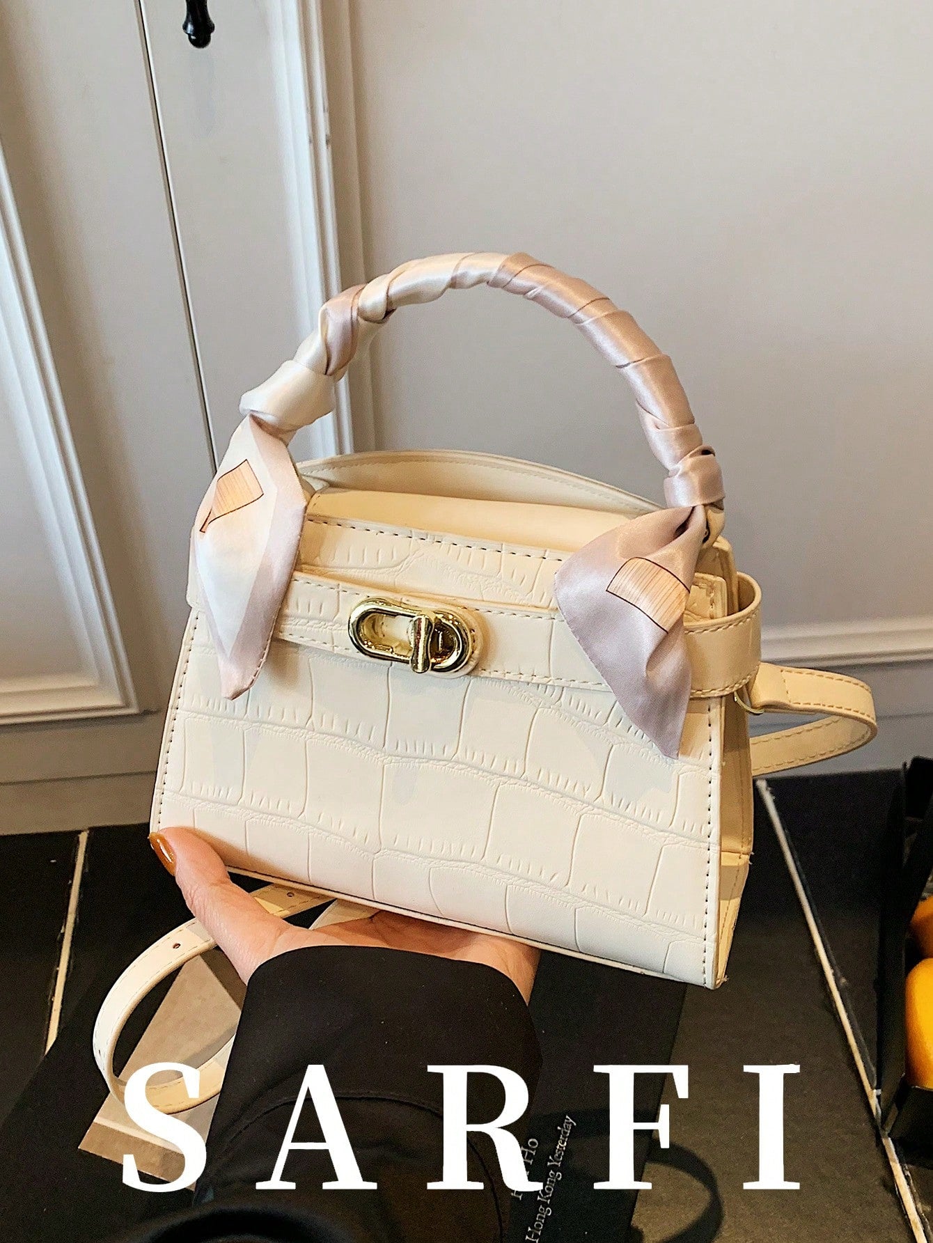 Litchi Grain Women Handbag