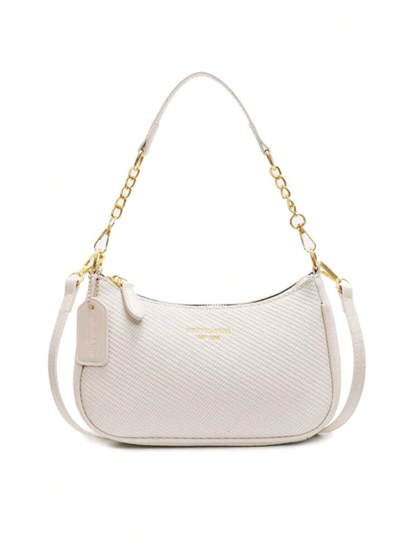 PU M Letter Shoulder Bag