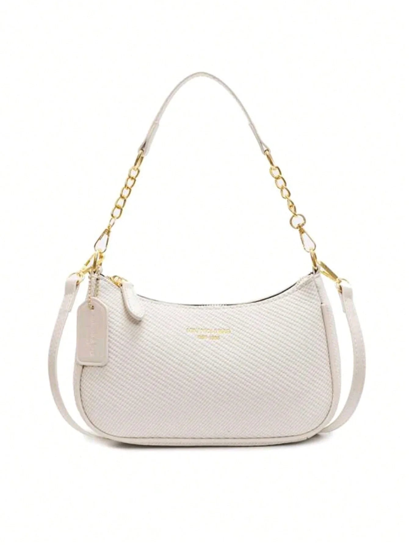 PU M Letter Shoulder Bag