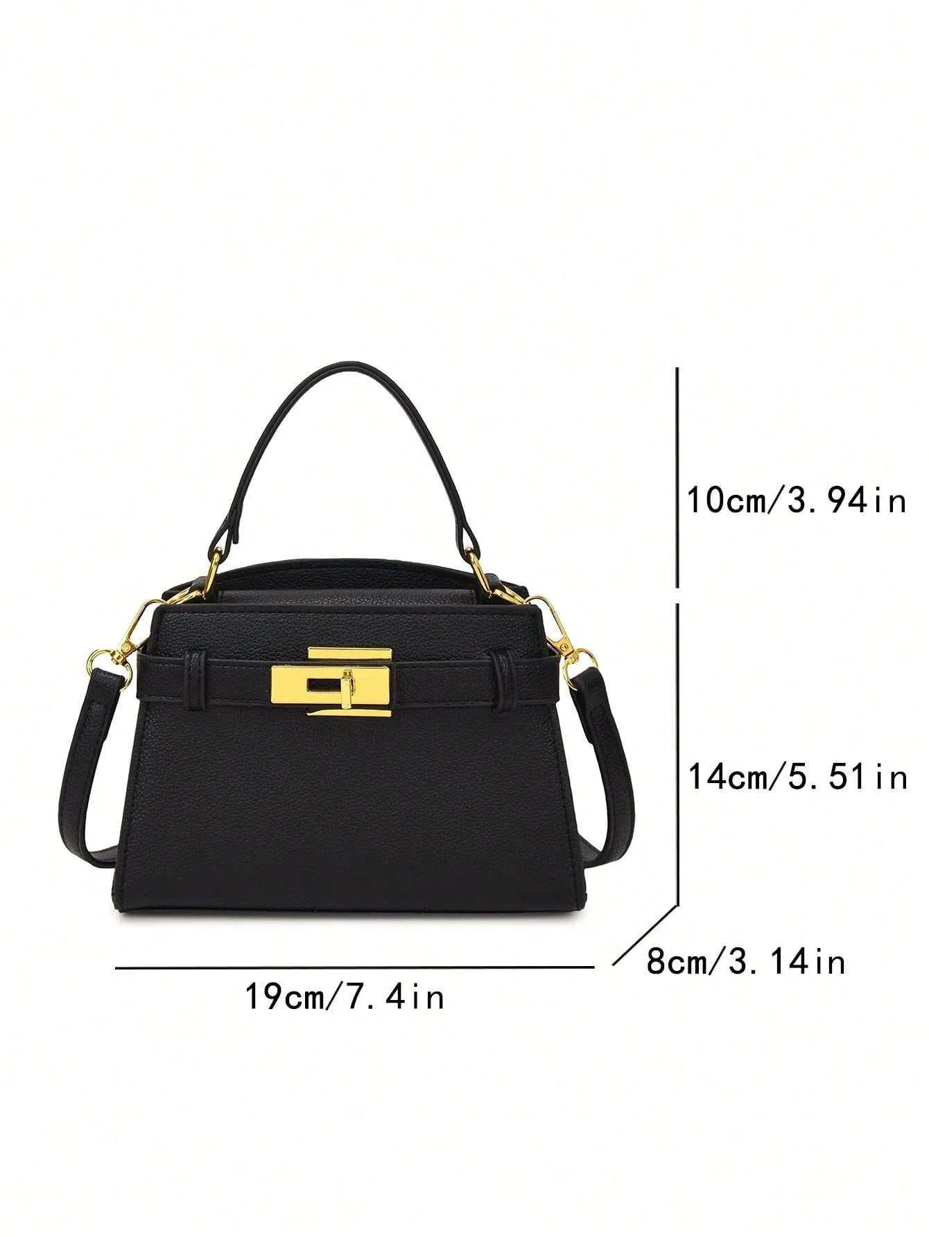 Litchi Grain Women Handbag