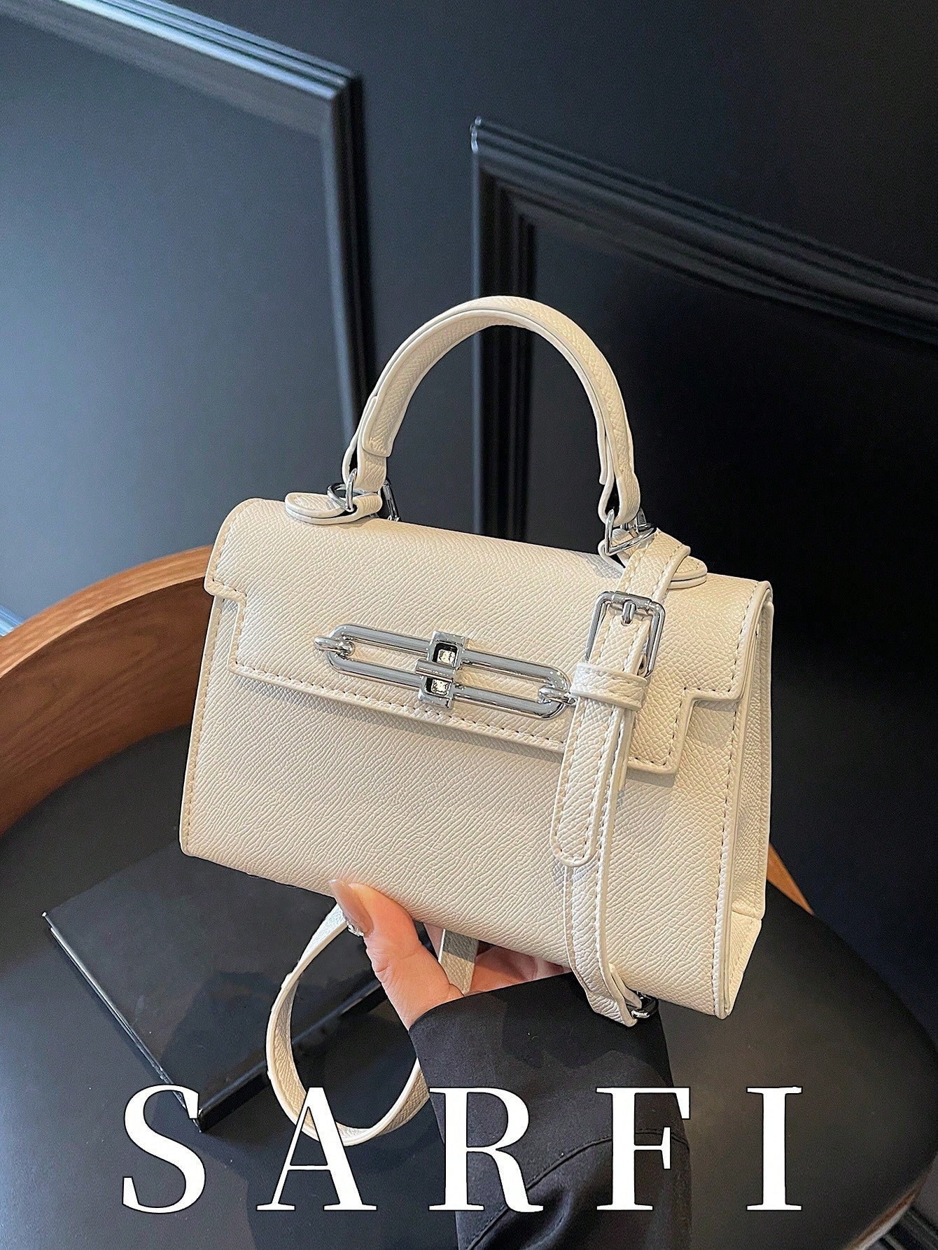 Litchi Grain Women Handbag