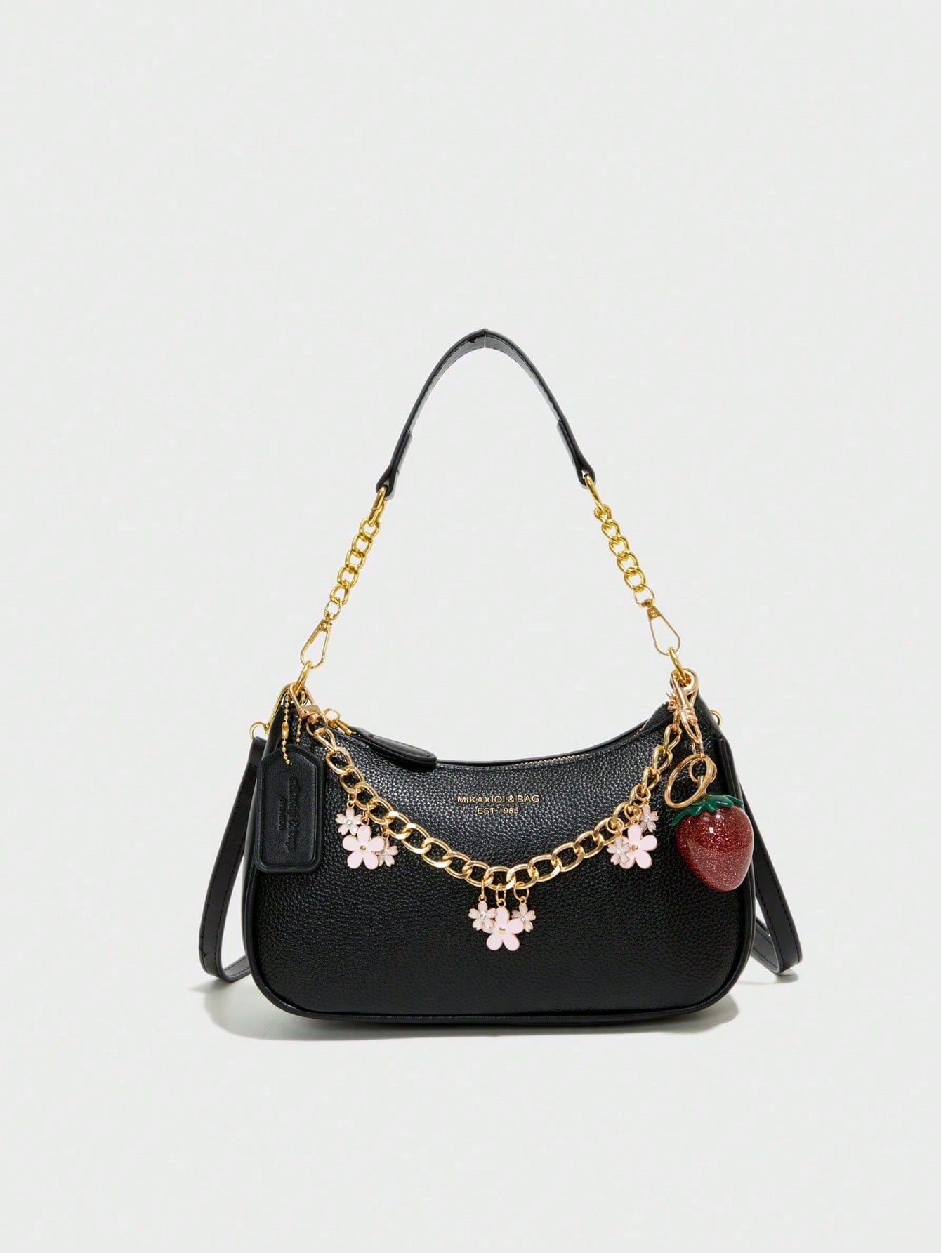 Classic Letter Graphic Shoulder Bag