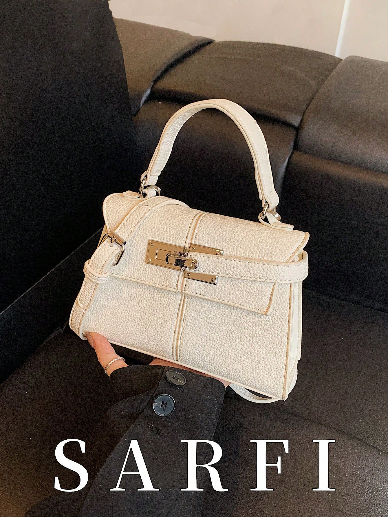 Litchi Grain Women Handbag