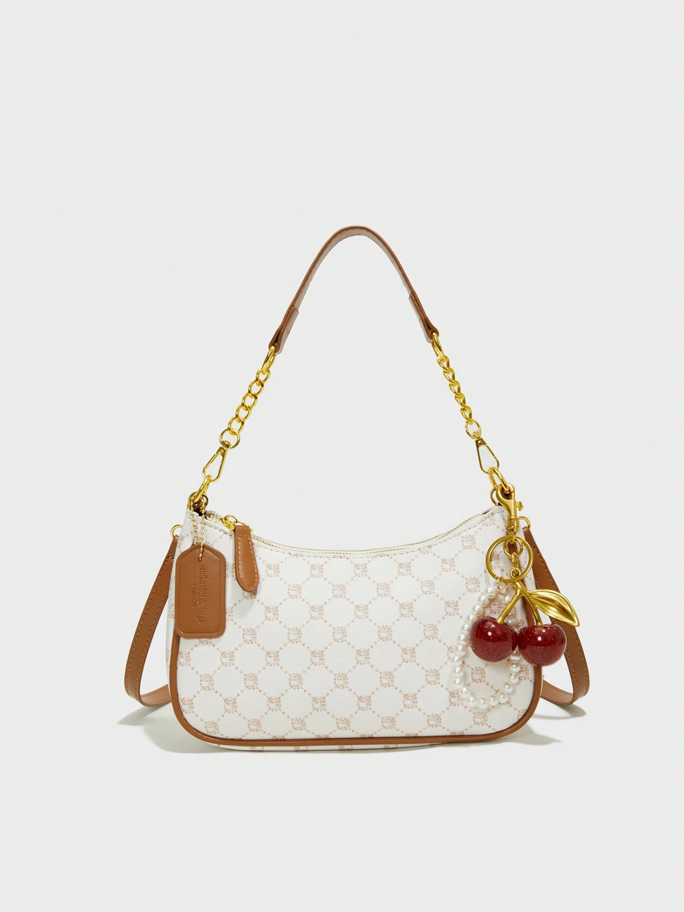 Classic Letter Graphic Shoulder Bag