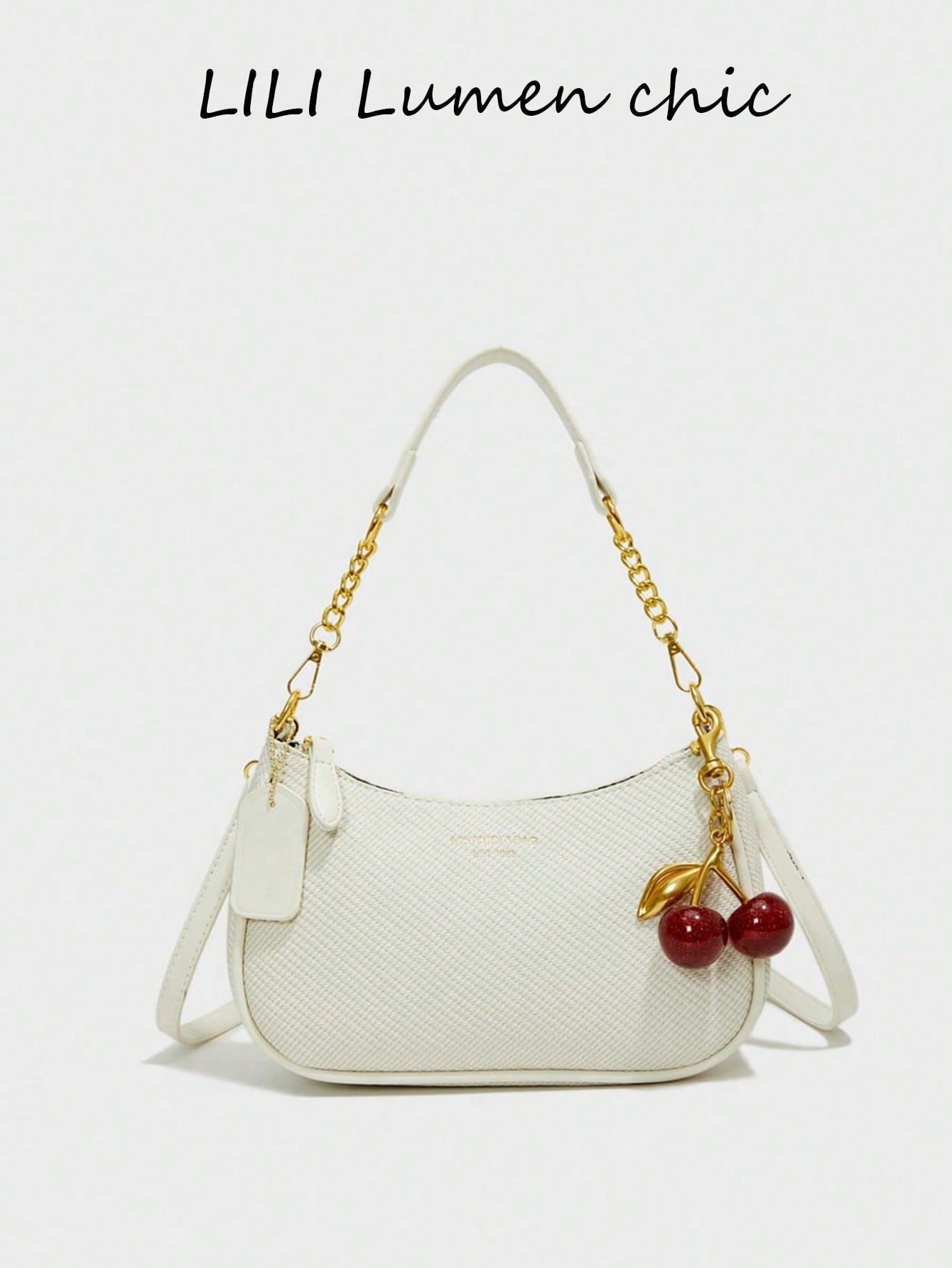 Classic Letter Graphic Shoulder Bag