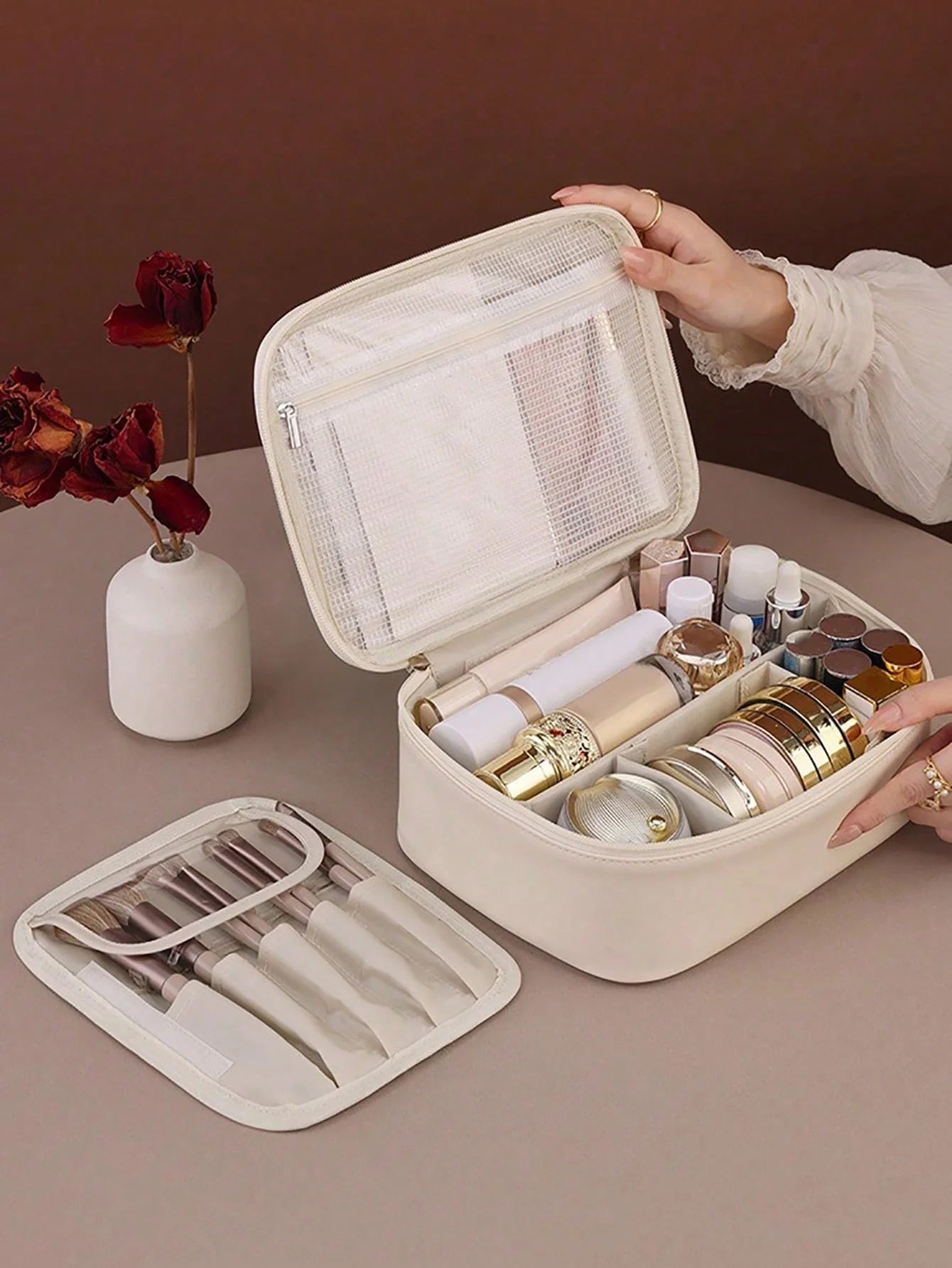 Large Waterproof Travel Makeup Bag