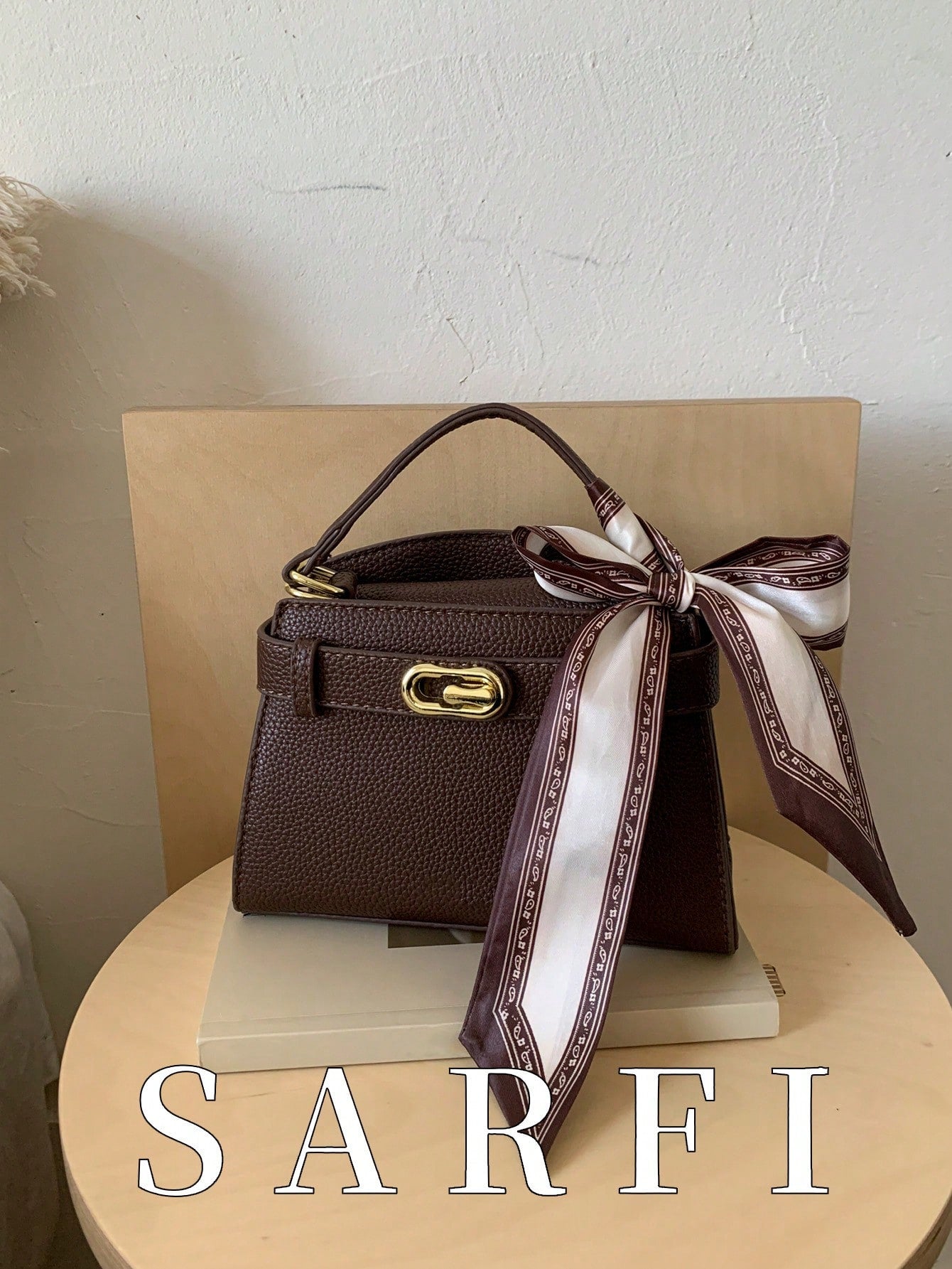 Litchi Grain Women Handbag