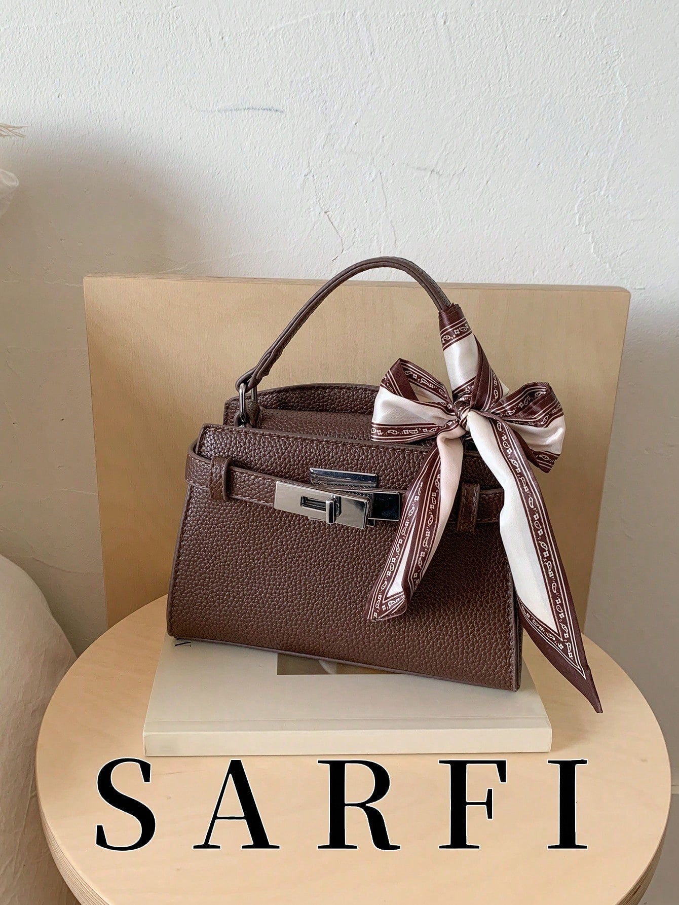 Litchi Grain Women Handbag