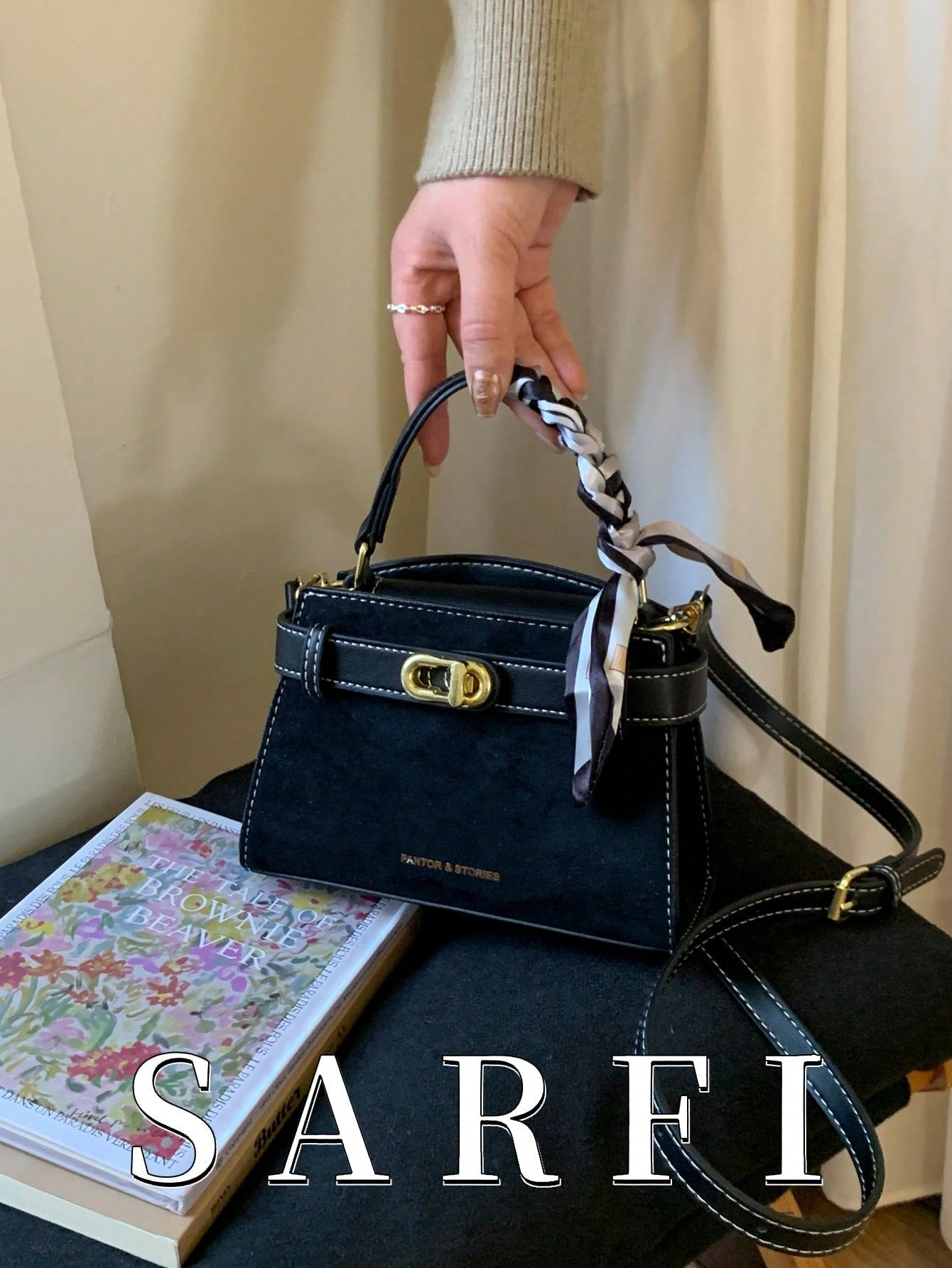 Litchi Grain Women Handbag