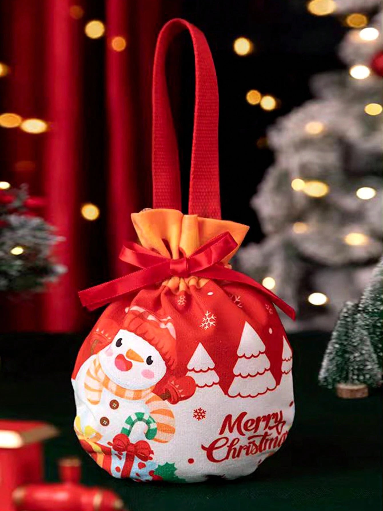 Christmas Santa Snowman Gift Bags