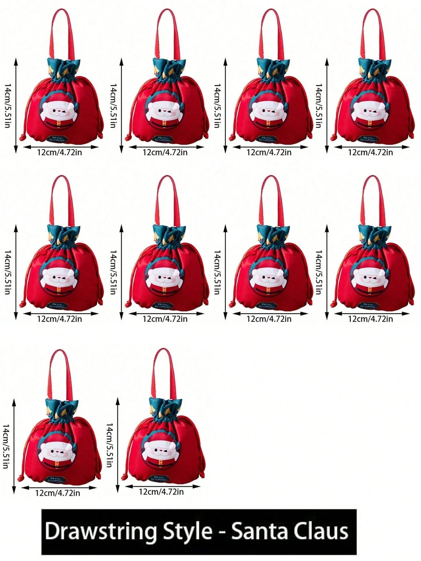 Christmas Santa Snowman Gift Bags