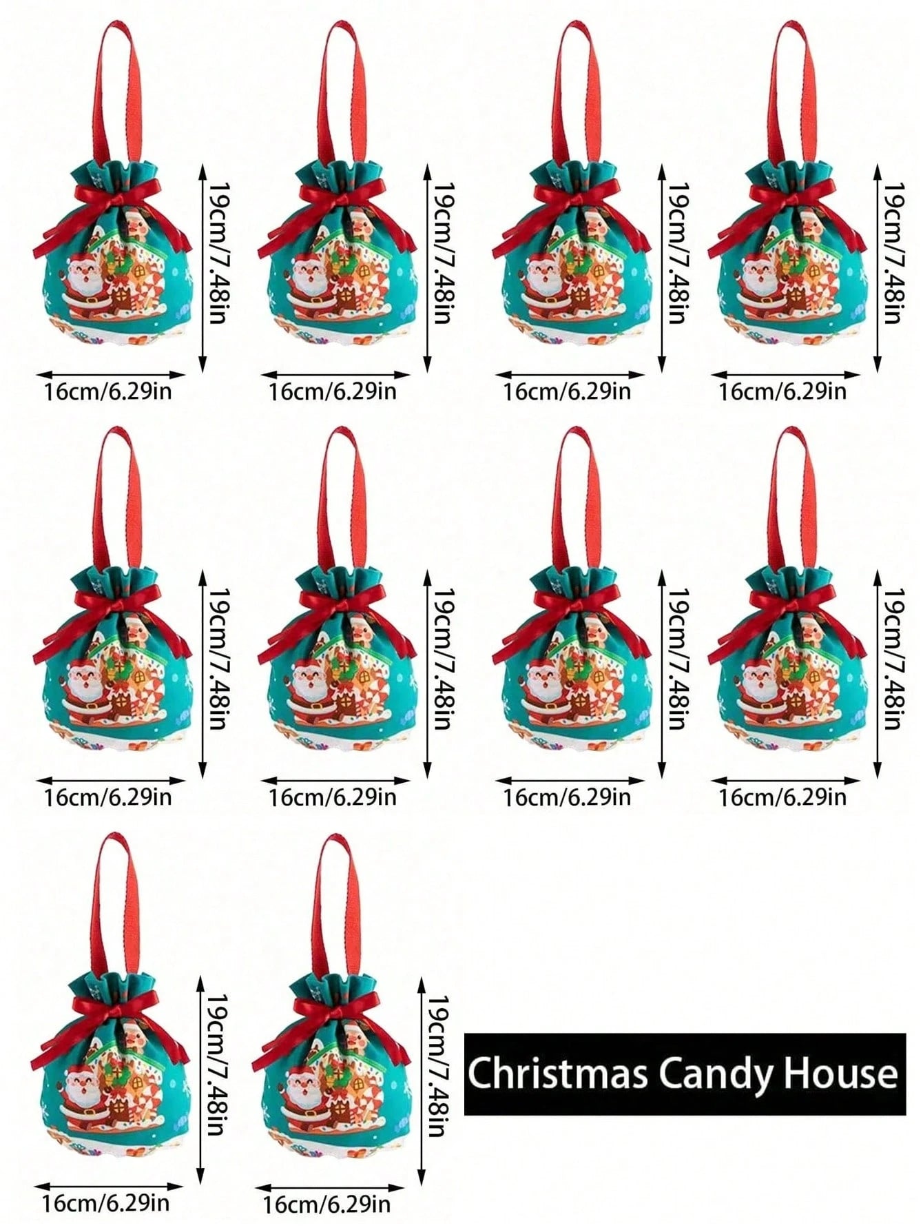 Christmas Santa Snowman Gift Bags