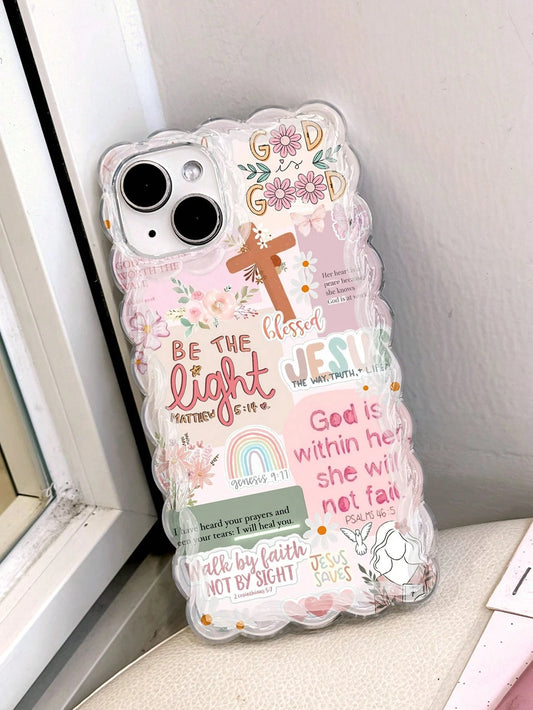 Retro Jesus Collage iPhone Case