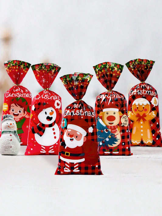 Christmas Cellophane Gift Wrapping Bags