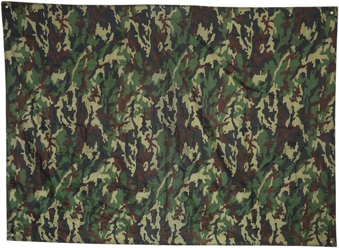 Camouflage Tent Tarp, Portable Rainproof Tent Tarp Camping Tent Tarp Shelter for for Outdoor Hiking Hunting