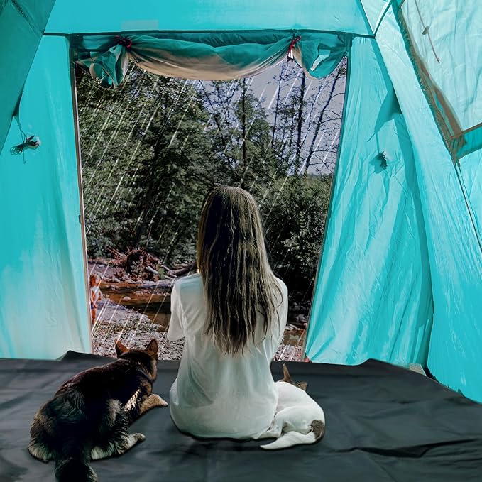 Camping Tent Footprint,Tent Tarp for Under Tent, 86''x 59'' Waterproof Camping Tarp, Tent Tarp Ground Sheet Mat Moisture-Proof Stay Dry, Ultralight Camping Cover for Hiking, Backpacking, Beach