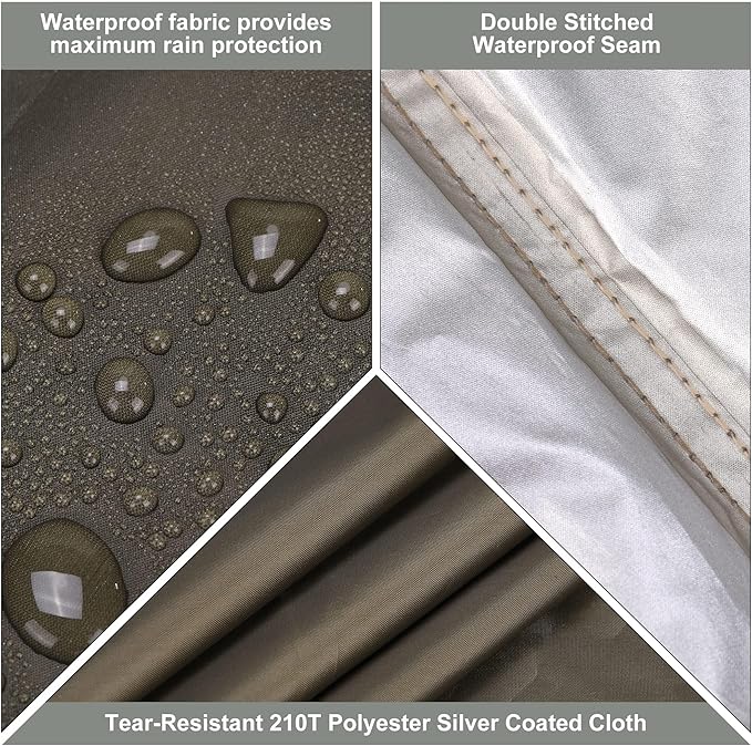 Camping Tarp, 13X9FT Hammock Tent - Waterproof and Anti-UV Protection, Portable and Lightweight, Including Tent Stakes and Carry Bag