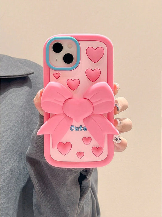 Cute Pink Heart iPhone Case