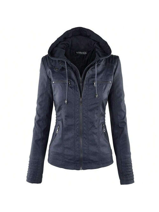 Women's Newbestyle Faux Leather Moto Jacket