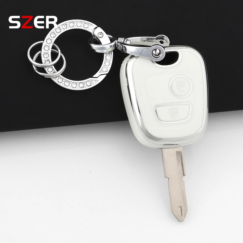 Pink TPU Car Key Cover