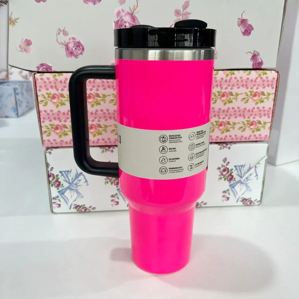 Stanley Style Flat Bottom Tumbler