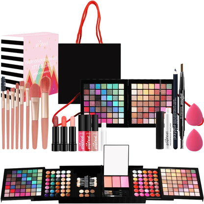 Full 177 Color Makeup Kit for Women All-in-One Makeup Set with Brush Eyeshadow Lip Gloss Concealer Blush Pressed Powder Cosmetic
