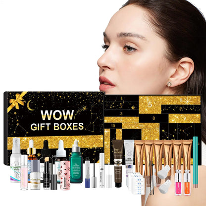 24 Days Beauty Advent Calendar Makeup Set Christmas Countdown Calendar Make up Calendar Lipstick Eye Shadow Cosmetic
