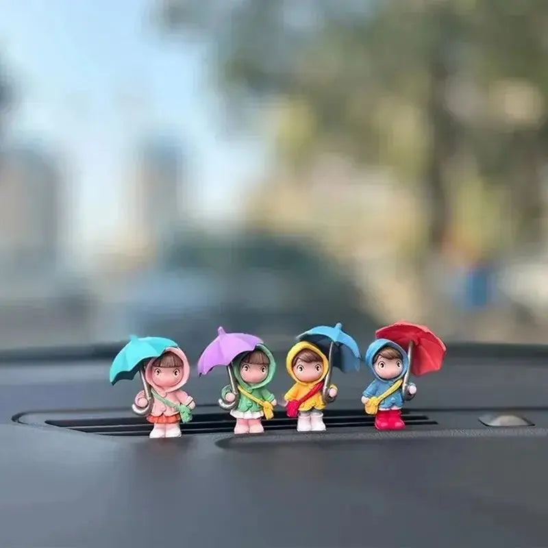 Cute Umbrella Couple Car Ornaments