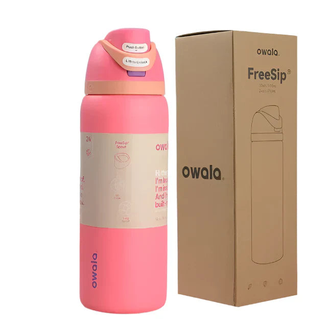 Owala Free Sip Water Bottle Rose