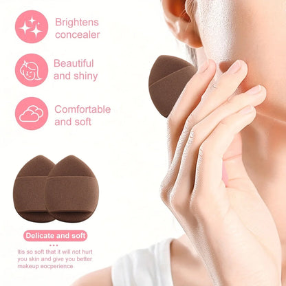 67-Piece Makeup Brush Set - 30 Cosmetic Brushes & Sponges in Brown, Full Face Foundation Eyeshadow Blending Kit with Pouch