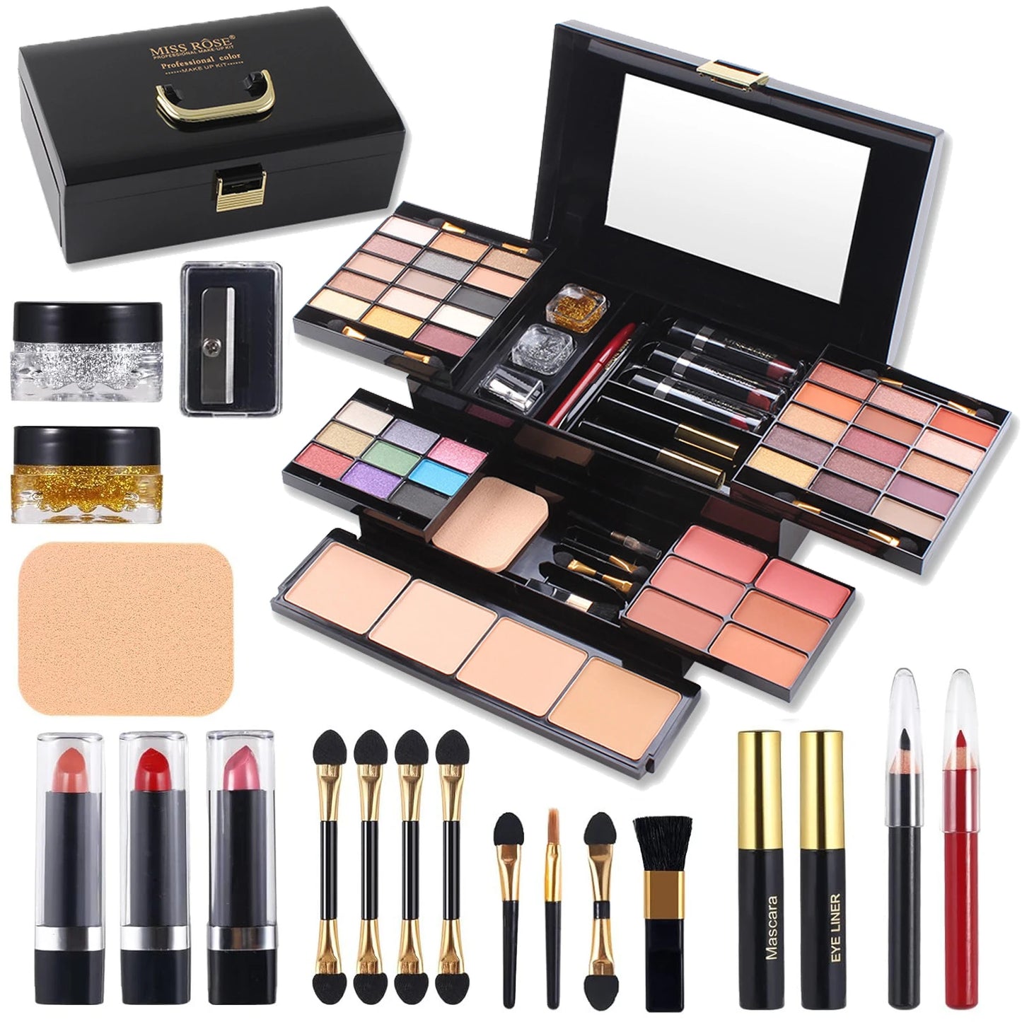 Color Spirit Professional Makeup - Complete Set for Artists And Beauty Enthusiasts